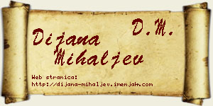 Dijana Mihaljev vizit kartica